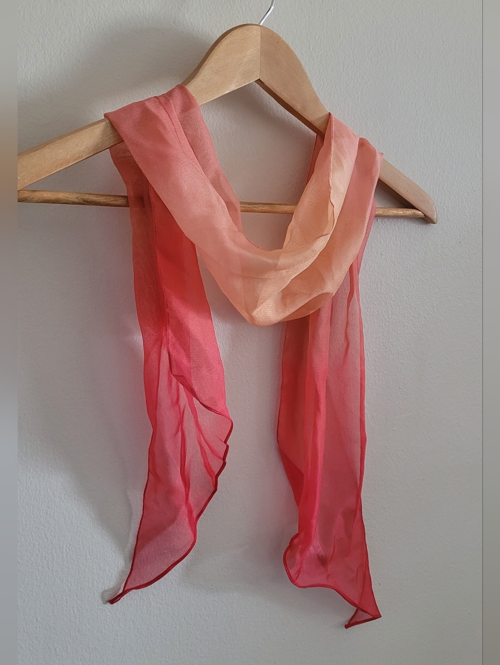 Liz Claiborne Peach Ombre Silky Scarf
